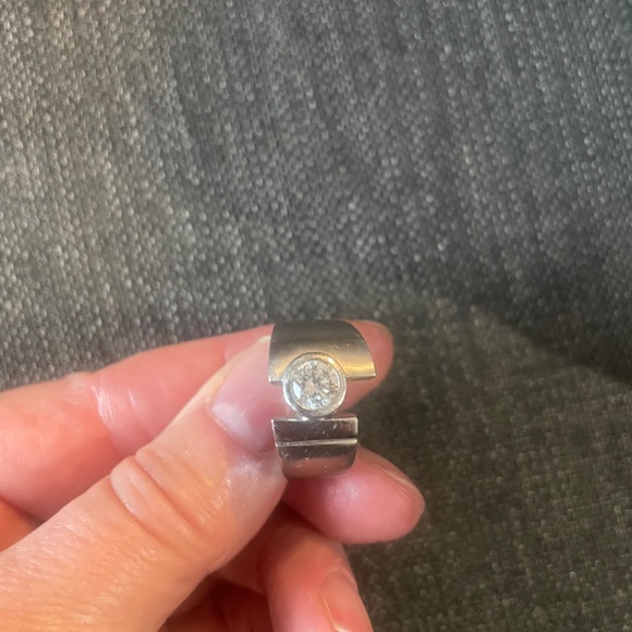 925 Silver Ring Rhodium Plate - Picture 2 of 3